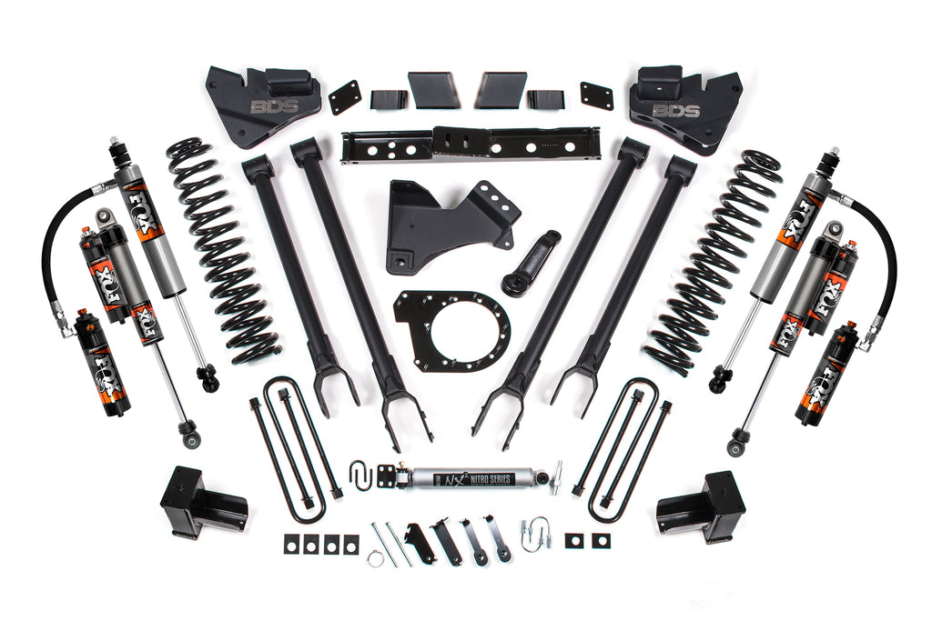 BDS 7 Inch Lift Kit w/ 4-Link | Ford F250/F350 Super Duty (20-22) 4WD | Diesel