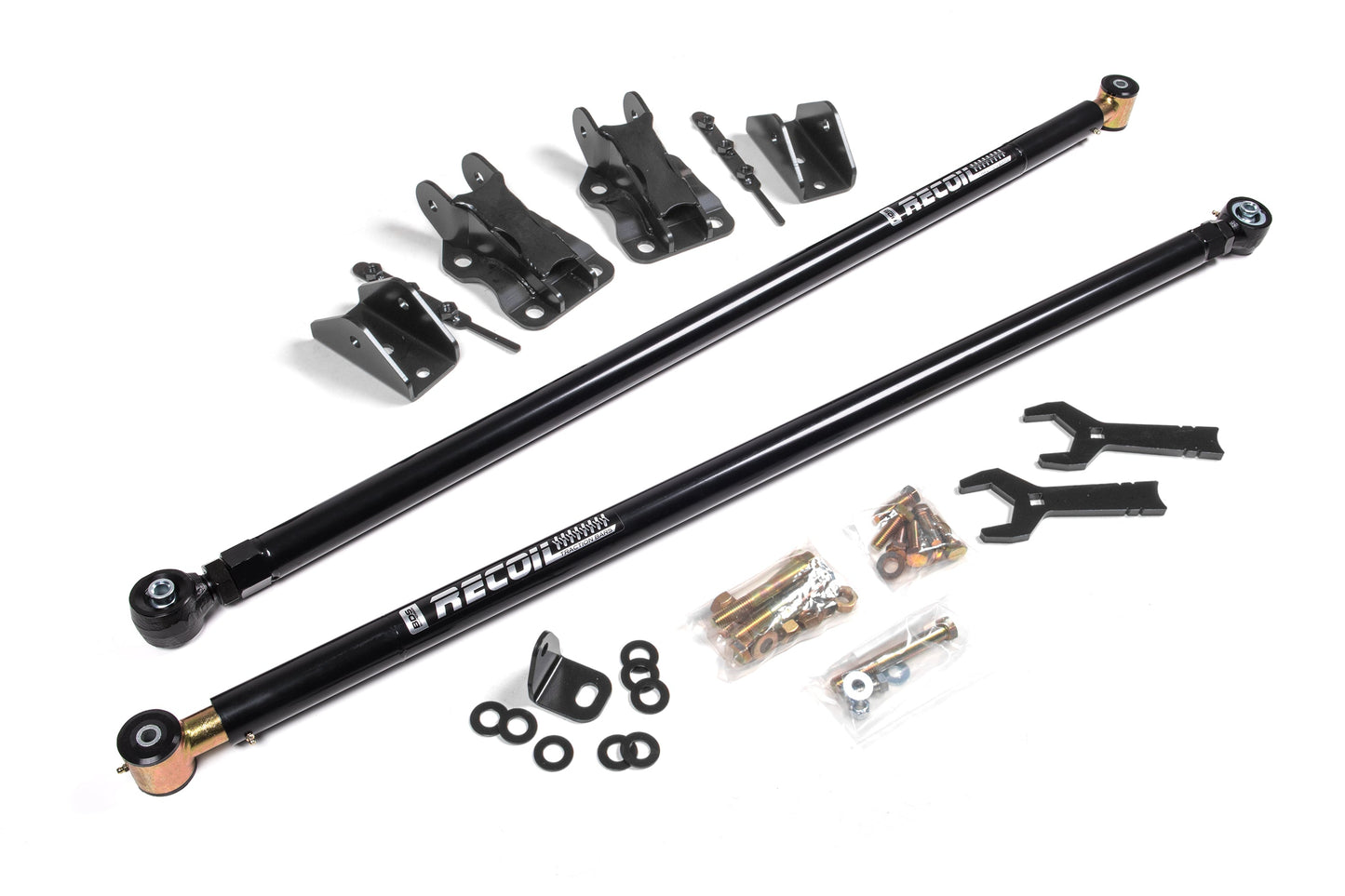 BDS Suspension BDS Recoil Traction Bar Kit | Ford F250/F350 Super Duty (17-24) w/ 3.5-4 in Axle heavy-duty bars and mounting hardware