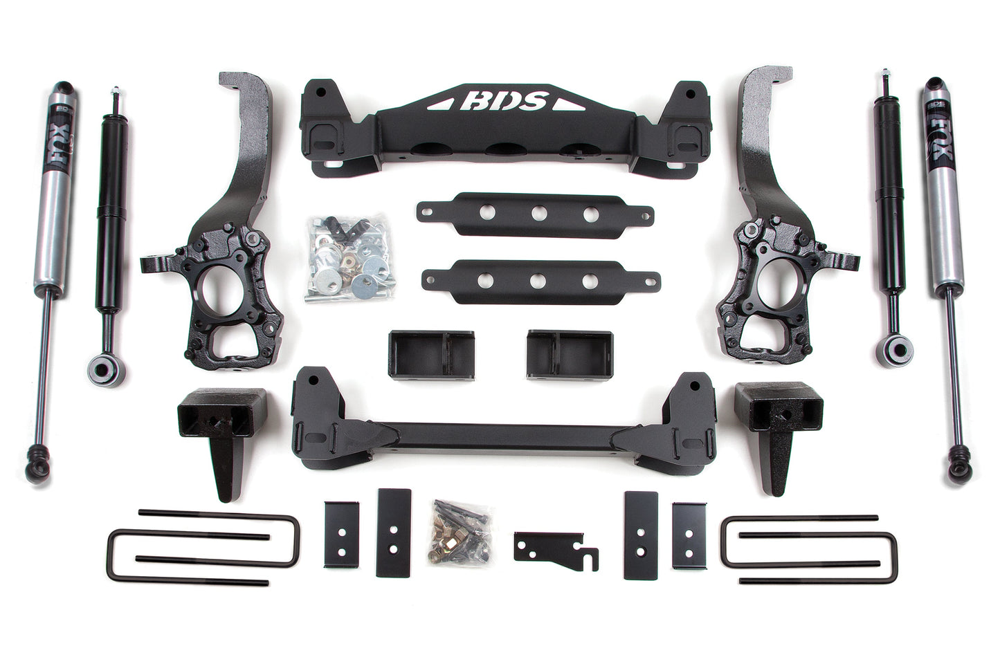 BDS Suspension BDS 6 Inch Lift Kit | Ford F150 (15-20) 2WD heavy-duty steel lift components with shocks and hardware