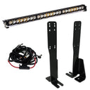 Baja Designs 14-19 Toyota 4Runner OnX6/S8 30in Grille Mount with dual LED light bar, steel mounting brackets, and wiring harness