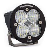 Baja Designs Squadron R Pro Wide Cornering Pattern LED Light Pod - Clear with heavy-duty aluminum housing and stainless steel mount bracket