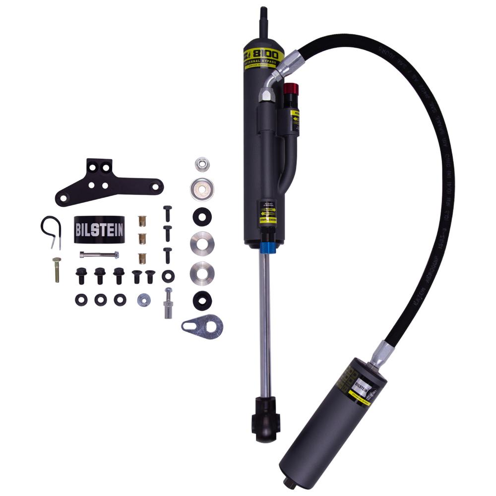 Bilstein B8 8100 Bypass Rear Left Shock Absorber bil25-326369 with external reservoir and hardware for Toyota 4Runner 03-24, Lexus GX460 10-23, GX470 03-09