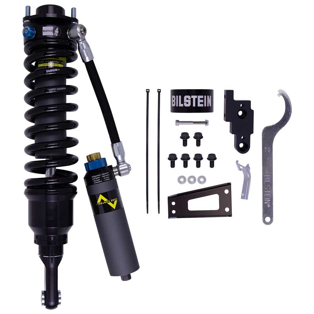 B8 8112 ((ZoneControl CR DSA+) Front Left Coilover bil41-319574 for Toyota Tacoma 05-23 heavy-duty adjustable suspension by Bilstein