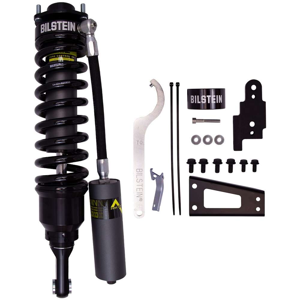 Bilstein B8 8112 (Zone Control CR) Front Right Coilover bil41-322697 for Toyota Tacoma 05-23 with remote reservoir and hardware kit