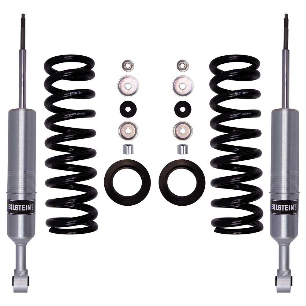A set of Bilstein B8 6112 Series Front Shock bil47-309975 for Toyota 4Runner 03-09, Tacoma 05-23, Lexus GX470 03-09, FJ Cruiser 07-09 springs and leveling kits for the jeep wrangler, providing increased ground clearance.