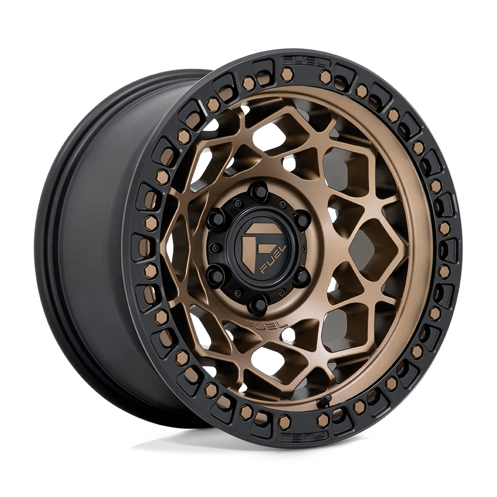 Mudify Wheel (prueba) high-performance bronze alloy wheel with black beadlock-style rim for off-road 4x4 vehicles
