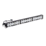 Baja Designs OnX6 30in Hybrid LED And Laser Light Bar with adjustable mounting brackets and durable aluminum housing for off-road lighting