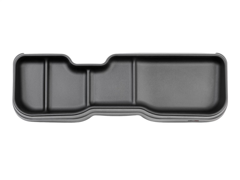 WeatherTech Underseat Storage System for Chevy Silverado 1500 Crew Cab / GMC Sierra Crew Cab (19-ON) molded polymer black organizer tray