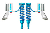 King Shocks 2010+ 650lb Springs Toyota FJ/4runner Front 2.5 Dia Coilover Remote Reservoir Shock w/Adjuster (Pair) in blue anodized steel