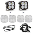 Baja Designs 2021+ Ford Bronco A Piller Light Kit XL Pro Spot w/Upfitter with high-performance LED pods, wiring, and mounting hardware