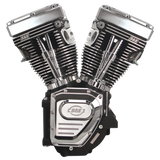 S&S Cycle 99-06 BT T124LC Long Block Engine w/ 585 Cam - Wrinkle Black