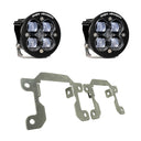 Baja Designs 2019+ Ranger Squadron Fog Light & Fog Pocket Kit with dual LED fog lights and heavy-duty steel brackets