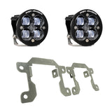 Baja Designs 2019+ Ranger Squadron Fog Light & Fog Pocket Kit with dual LED fog lights and heavy-duty steel brackets