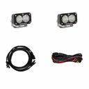 Baja Designs Toyota Tacoma 05+ / 4Runner 09+ S2 Sport Reverse Kit with dual LED pods and heavy-duty wiring harnesses