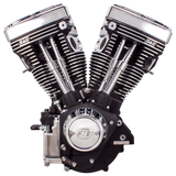 S&S Cycle 84-99 BT V111 Long Block Engine - Wrinkle Black