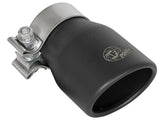 aFe MACH Force-Xp Axle-Back Exhaust System w/Black Tip 49-48070-1B for Jeep Wrangler L4-2.0T / V6-3.6L (18-20) heavy-duty exhaust tip