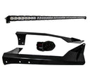 Baja Designs 07-17 Wrangler JK S8 Series 50in Light Bar Kit with black steel mounting brackets and wiring harness