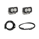 Baja Designs 2020+ Silverado 2500/3500 S2 Reverse Kit with dual LED light pods and wiring harness for heavy-duty reverse lighting