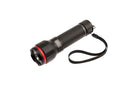 ARB Pureview 800 Flashlight 10500070 rugged black anodized aluminum body with wrist strap and red bezel ring detail