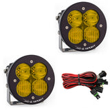 Baja Designs XL-R Sport Pair Driving/Combo - Amber LED off-road lights with wiring harness for enhanced vehicle visibility