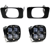 Baja Designs 17-18 Super Duty Fog Lights Fog Pocket Kit with dual LED pods and steel mounting brackets for heavy-duty performance