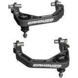 Camburg KINETIK Series X-Joint XL Billet Upper Control Arms CAM-310277-GRY for Toyota Tacoma (24-ON), 4Runner (25-ON), Land Cruiser 250 Series, gray anodized aluminum with high-strength joints and precision-machined suspension components.