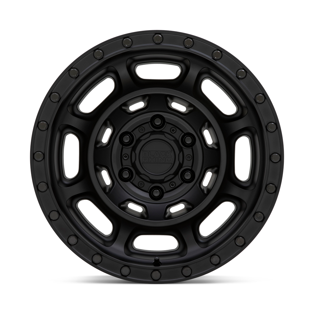 Black Rhino BR CONVOY - 17X8.5 - MATTE BLACK 6-lug cast aluminum wheel for 2007-2018 Jeep Wrangler JK