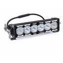 Baja Designs OnX6 10in Hybrid LED & Laser Light Bar with black aluminum housing and adjustable mounting brackets