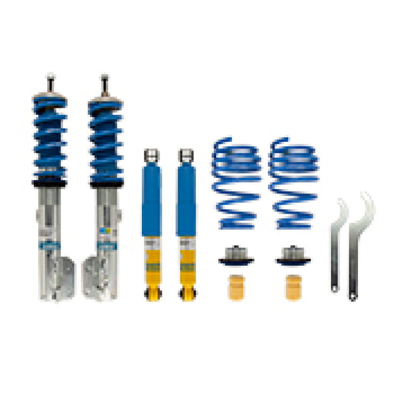 Bilstein B14 (PSS) 12-17 Fiat 500 Suspension Kit adjustable coilover and shock system with blue springs and hardware