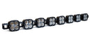 Baja Designs XL Linkable LED Light Bar - 8 XL Clear with heavy-duty adjustable mounts for off-road vehicle lighting systems