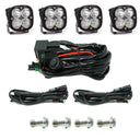 Baja Designs 2019 Ford Ranger Squadron Sport Grille Kit with four LED pods, wiring harness, switch, and mounting bolts