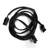 Baja Designs Universal 55in OnX/S8/XL Pro/Sport Wiring Harness Splitter with heavy-duty connectors and durable black insulation for off-road use