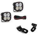 Baja Designs 2019+ Ram 2500/3500 Sports Spot A-Pillar Kit with dual LED spotlights, wiring harness, and mounting brackets