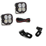 Baja Designs 2019+ Ram 2500/3500 Sports Spot A-Pillar Kit with dual LED spotlights, wiring harness, and mounting brackets