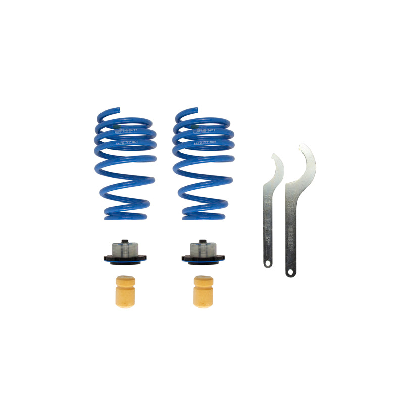 Bilstein B14 (PSS) 12-17 Fiat 500 Suspension Kit with adjustable coil springs, mounts, bump stops, and spanner wrenches
