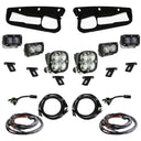 Baja Designs 21-22 Ford Bronco w/Steel Bumper S2 SAE Pro Fog Pocket Light Kit - Clear high-performance LED fog lighting kit with wiring and mounts