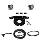Baja Designs 2021+ Ford Bronco Dual S1 W/C Reverse Kit w/Upfitter with LED pods, mounting bracket, connectors, and wiring harness