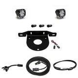 Baja Designs 2021+ Ford Bronco Dual S1 W/C Reverse Kit w/Upfitter with LED pods, mounting bracket, connectors, and wiring harness