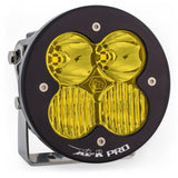 Baja Designs XL R Pro Driving/Combo LED Light Pods - Amber with black housing and adjustable heavy-duty mounting bracket for off-road use