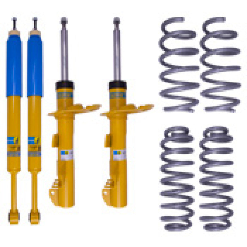 Bilstein B12 Pro-Lift Kit 14-19 Jeep Cherokee Front and Rear Suspension Kit with heavy-duty shocks and coil springs