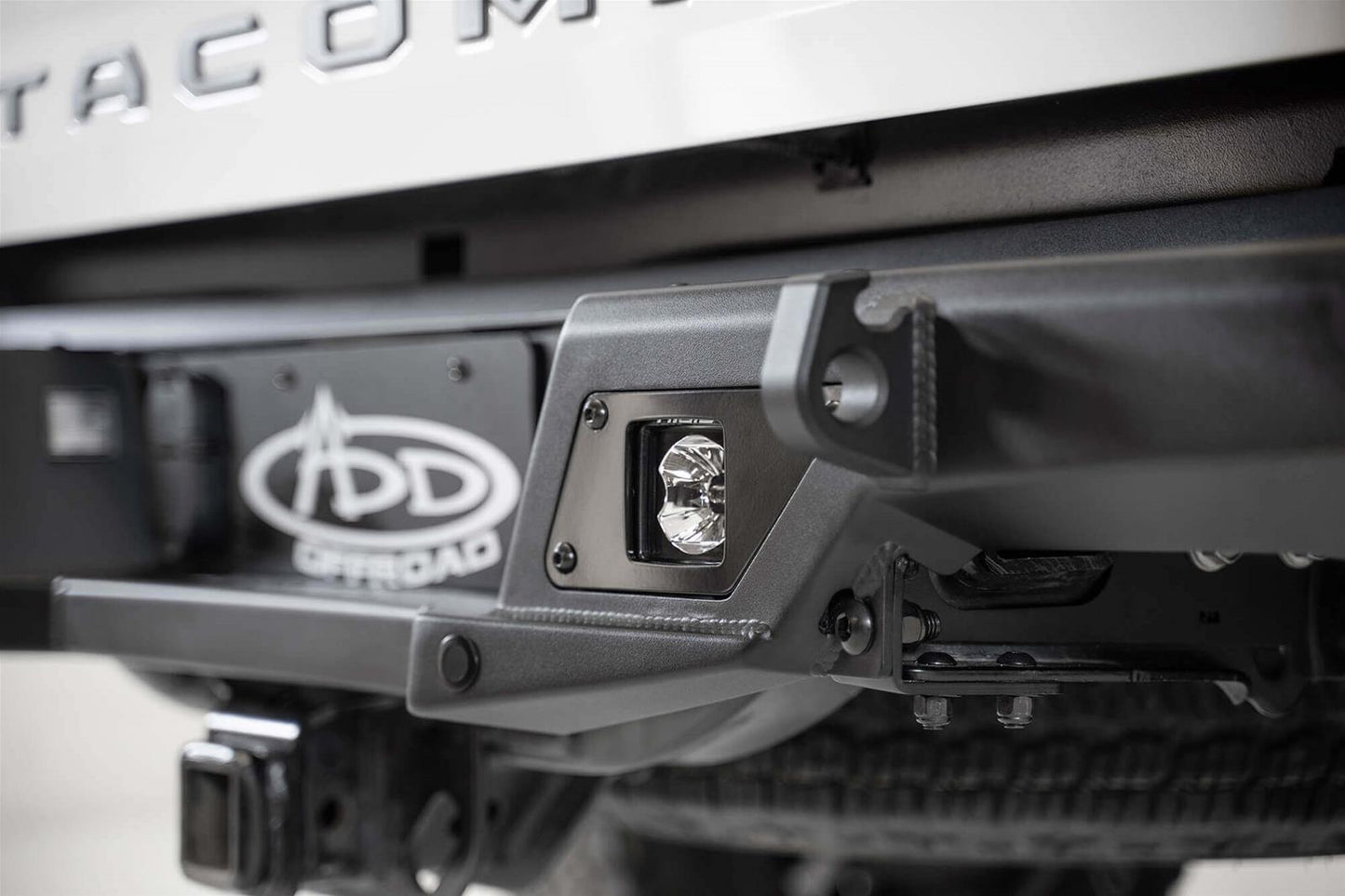 ADD Offroad Stealth Fighter Bumpers R681241280103 for Toyota Tacoma 2016-2023 with cube light mounts and sensor cutouts by Addictive Desert Designs