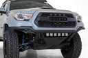 ADD Offroad Stealth Bumpers F688102100103 for Toyota Tacoma 2016-2023 with hammer black powder coat and LED light bar by Addictive Desert Designs