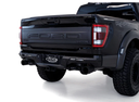 Addictive Desert Designs 21-25 Ford F-150 Raptor Phantom Rear Bumper with heavy-duty steel construction and dual exhaust cutouts