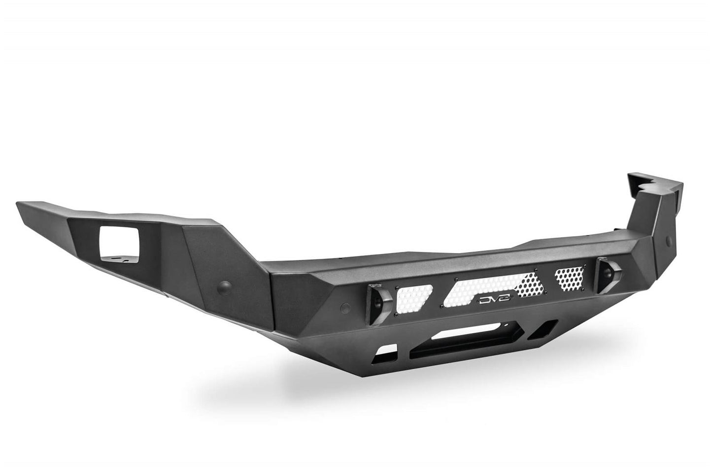 DV8 Offroad MTO Series Front Bumpers FBTT2-04 for Toyota Tundra 2022-2023 with pod light mounts and micro-texture finish