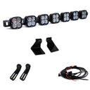 Baja Designs 2020+ Ford Super Duty 7 XL Linkable Light Kit with heavy-duty LED pods, mounting brackets, and wiring harness components