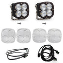 Baja Designs 2021+ Ford Bronco A Piller Light Kit XL Sport Spot w/Upfitter with LED pods, lenses, wiring harnesses, and mounting hardware