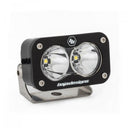 Baja Designs S2 Pro Spot Pattern LED Work Light - Clear with black housing and stainless steel adjustable mounting bracket