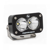 Baja Designs S2 Pro Spot Pattern LED Work Light - Clear with black housing and stainless steel adjustable mounting bracket