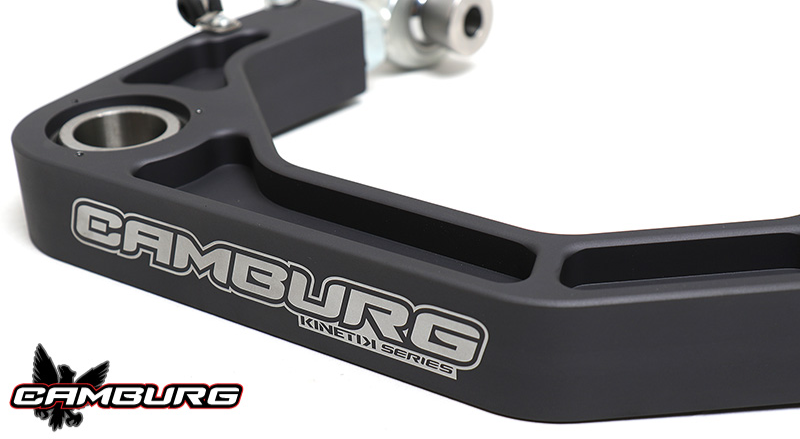 Camburg KINETIK V2 Billet Uniball Upper Control Arms CAM-310184-GRY for Toyota Tacoma (05-23), 4Runner (03-23), FJ Cruiser (07-14) with machined aluminum and durable gray finish