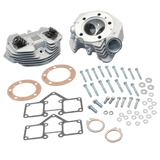 S&S Cycle 66-78 BT Super Stock 3-5/8in Bore O-Ring Style Dual Plug Cylinder Head Kit - Natural